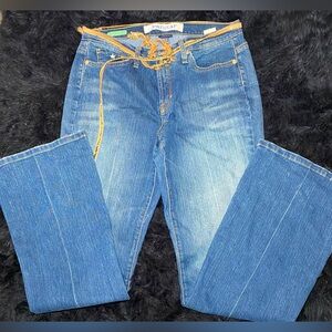 Jeanstar Vintage Bootcut Jeans Women's Blue Dark Wash‎ Denim Stretch, 10 L